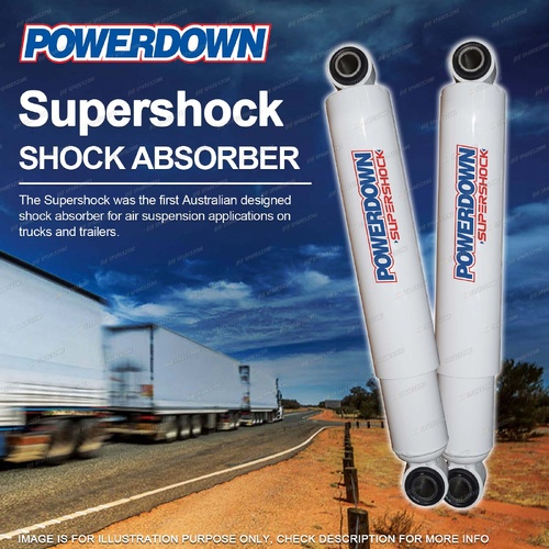 2 x Rear Powerdown Supershock Shock Absorbers for ABS Trailquip 11/2021