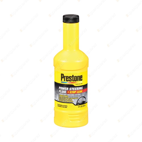 Prestone 355ML Power Steering Fluid with Stop Leak - Prevents Corrosion