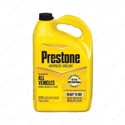 Prestone 3.78L Extended Life 50/50 Antifreeze Coolant - Prevents Corrosion