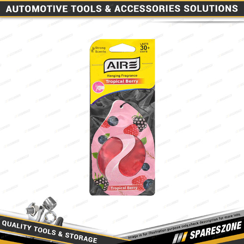 Aire Hanging Fragrance Air Freshener - with Fresh Tropical Berry Scent