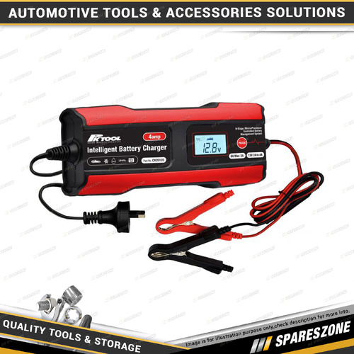 Charge 4Amp 6V & 12V Intelligent Battery Charger - LiFePO4 Lithium Car Battery