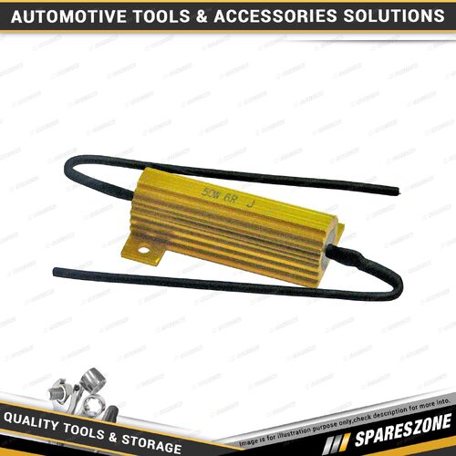 Motolite Resistor - for LED Globes 50W/6 Ohm Allows Blinker Blink at Normal Rate