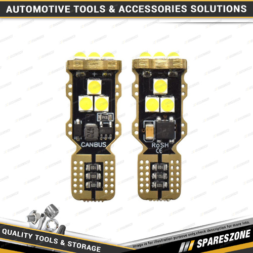 2 Pcs of Motolite White 12-24V LED Canbus Globes T15 W2 x 15D 921 - 44 Chips