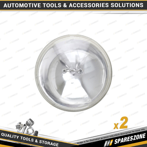 2 x Motolite 12V 100W Aircraft Landing Lamps - 5-3/4 Inch Clear Lens