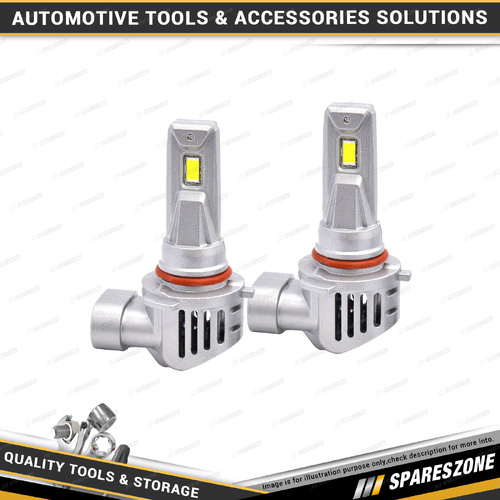 2 Pcs of Motolite HB3 Direct Fit LED Headlight Globes - with a Micro-Cooling Fan