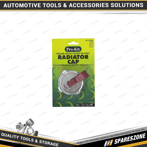 Pro-Kit Radiator Cap - with Lever Interchange with 518-15 534-15 531-16 532-16