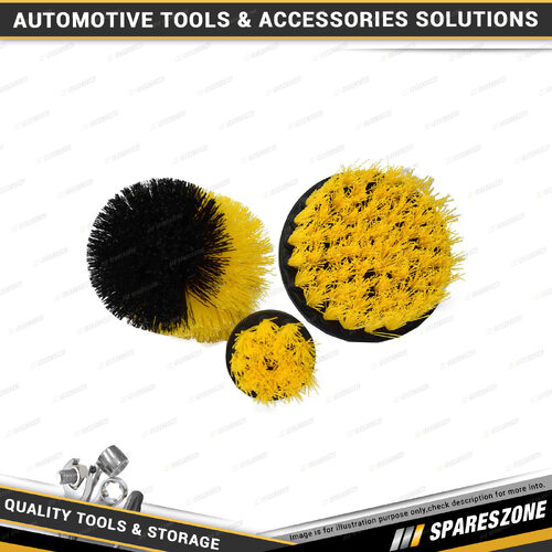 3 Pcs of PK Tool Power Scrubber Drill Brush Set - Include 50mm 90mm 100mm Brush