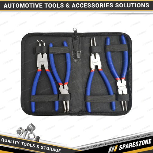 4 Pcs of PK Tool 225mm Circlip Plier Set - Include Internal & External Pliers