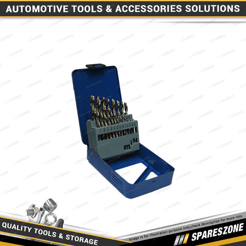 21 Pcs of PK Tool Imperial Drill Bit Set In Metal Case - Multiple Sizes