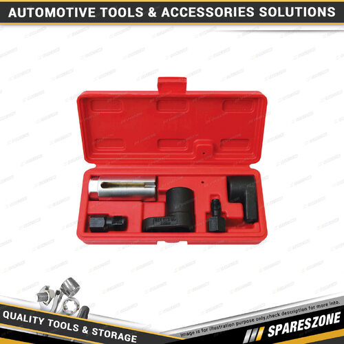 5 Pcs of PK Tool Oxygen & Vacuum Sensor Sockets with Spark Plug Re-Threader Set