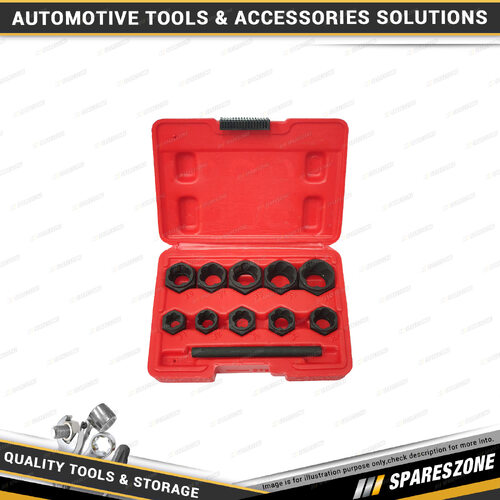 11 Pcs of PK Tool External Drive Thin Twist Extractor Socket Set 90mm Punch Bar