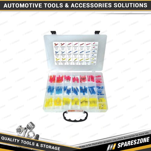126 Pcs of PK Tool Wire Terminals Assortment - Heat Shrink Insulator