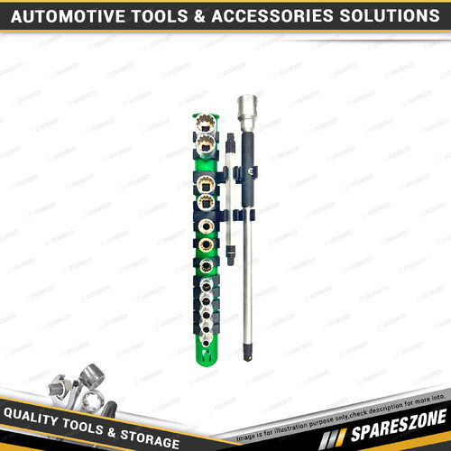 13 Pcs of PK Tool Spinner Wrench Set - 1/4 Inch Drive T-Handle & Sockets