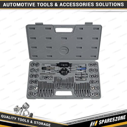60 Pcs of PK Tool Tap & Die Set - with Two Handles & Thread Guages