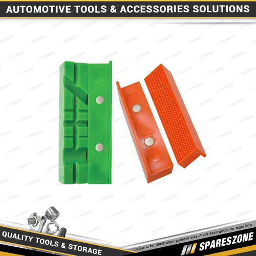 4 Pcs of PK Tool Magnetic Vice Jaw Pads - with 150mm 6 Inch & 100mm 4 Inch Pads