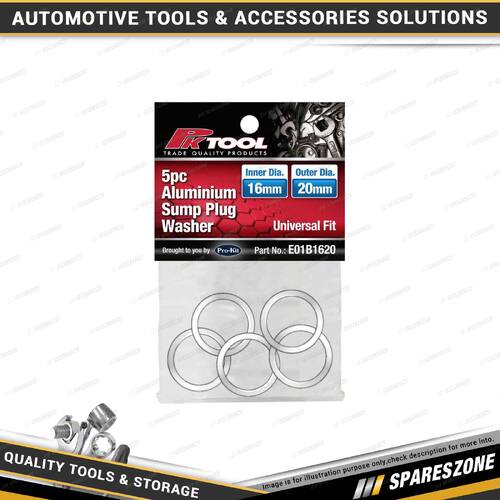 5 Pcs of PK Tool Aluminium Sump Plug Washer - 16mm Inner Diameter 20mm Outer Dia