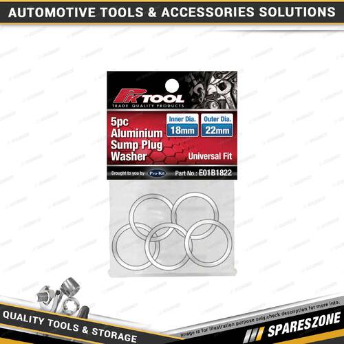 5 Pcs of PK Tool Aluminium Sump Plug Washer - 18mm Inner Diameter 22mm Outer Dia