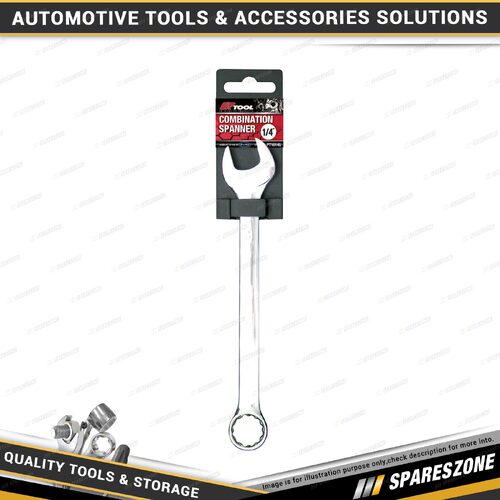 PK Tool 1/4 Inch Combination Spanner - 12 Point SAE Cr-V Smooth Satin Finish