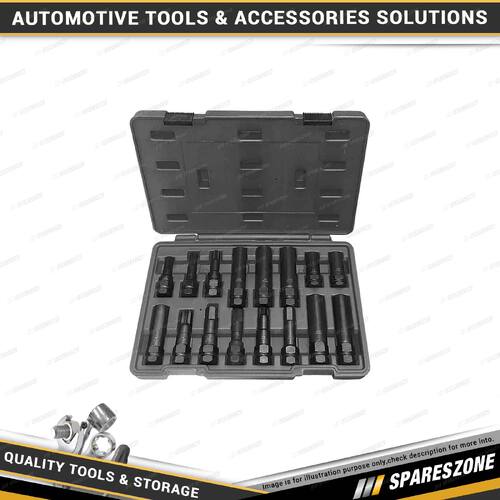 16 Pcs of PK Tool Universal Master Locking Wheel Nut Socket Set Thin Wall Design