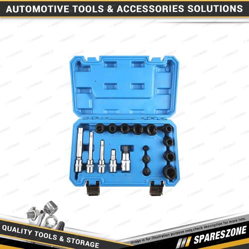 17 Pcs of PK Tool Brake Disc & Caliper Socket Set - Caliper Bolt Sockets Bits