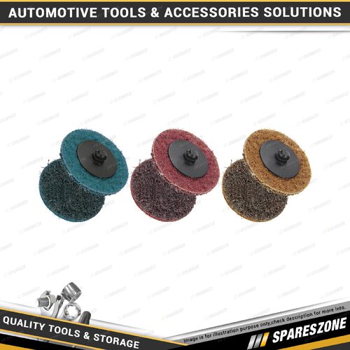 15 Pcs of PK Tool 50mm Roll Lock Compatible Surface Conditioning Sanding Disc