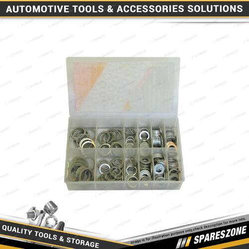 260 Pcs of PK Tool Aluminium Washer Assortment - with Multiple Sizes Washers