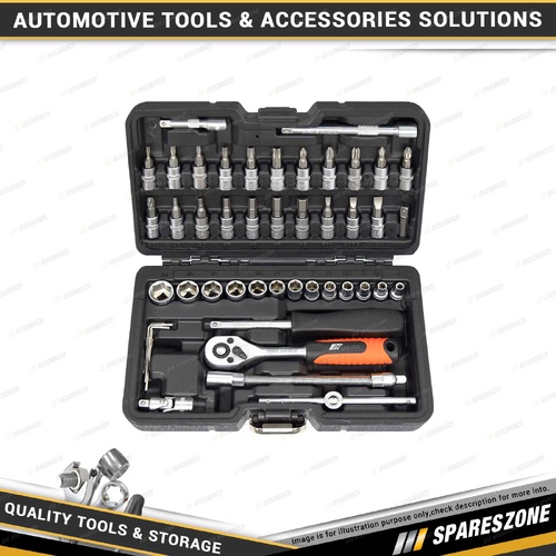 46 Pcs of PK Tool Socket Ratchet Bits Set - 1/4" Dr Star Hex Phillips Pizo Blade