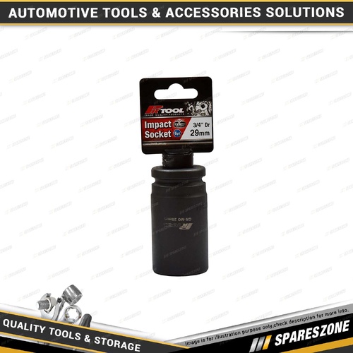 PK Tool 3/4" Drive Deep Impact Socket - 29mm 6 Point Black Phosphate Finish