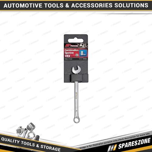 PK Tool 8mm Combination Spanner - 12 Point Ring Open End & Ring Cr-V