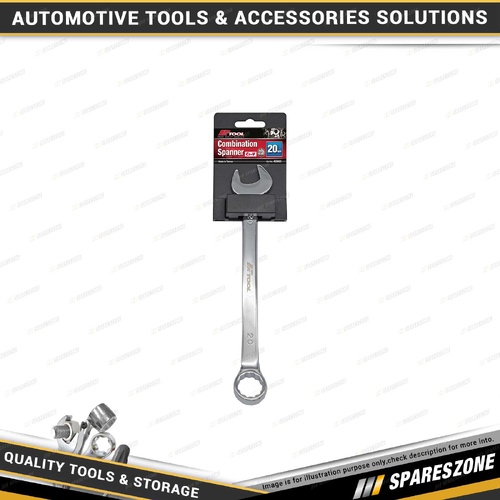 PK Tool 20mm Combination Spanner - 12 Point Ring Open End & Ring Cr-V