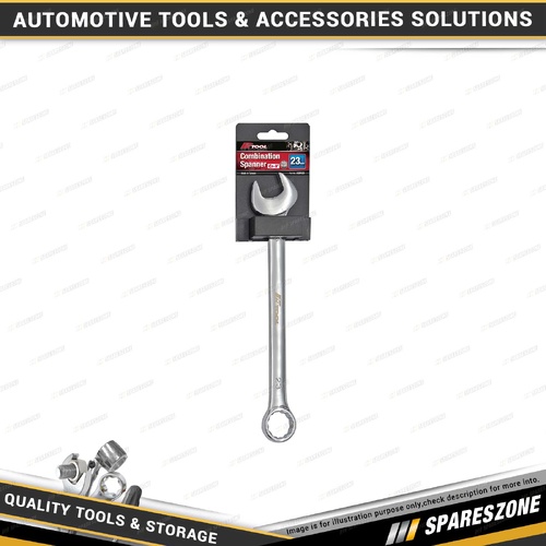 PK Tool 23mm Combination Spanner - 12 Point Ring Open End & Ring Cr-V