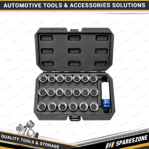 21 Pcs of PK Tool Pattern Style Anti-Theft Locking Wheel Nut Socket Set for BMW