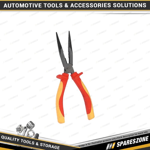 PK Tool 1000V VDE 200mm Heavy Duty Long Nose Plier - Slip Guards Cr-V