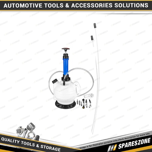 PK Tool 6L Fluid Fuel & Oil Extractor - Manual Pumping Heavy Duty VITON Seals