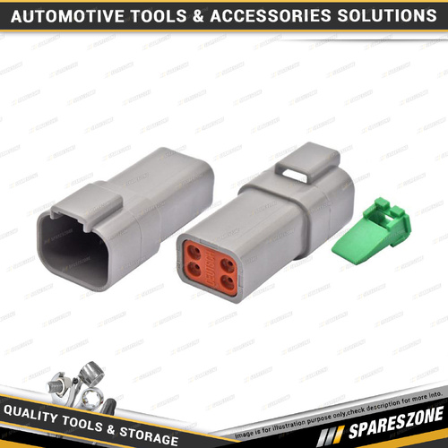 4 Pcs of PK Tool Female Four Cavity Connector & Wedgelock - to Suit PT91507