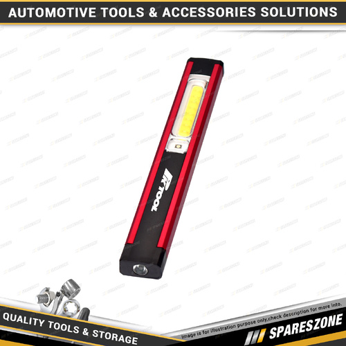 PK Tool Rechargeable 100&150 Lumen White&Red LED Worklight with 60 Lumen Torch