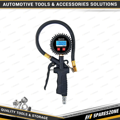 Pro-Tyre 100PSI Digital Tyre Inflator - Tough ABS Body & Cushioned Gauge