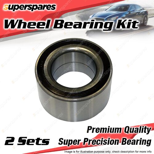2x Front Wheel Bearing Kit for Mazda 626 GC SUPER DELUXE 2.0L 1983-1987