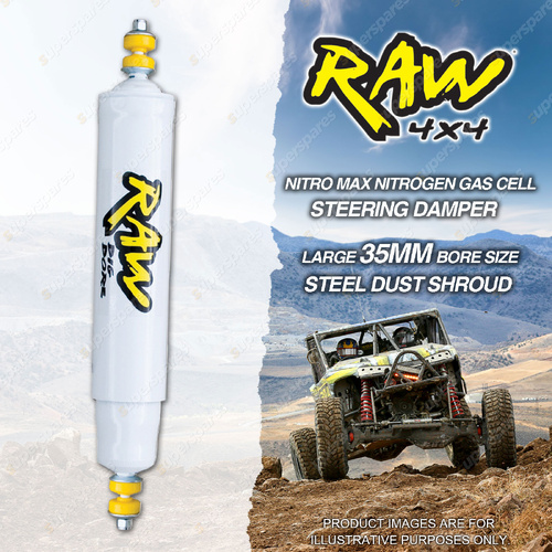 RAW 4x4 Big Bore Steering Damper for Nissan Patrol GQ Y60 SWB LWB Wagon