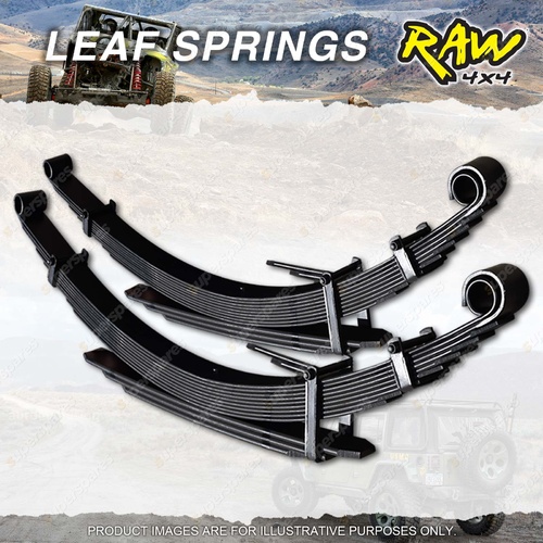 Pair Rear RAW 4x4 45mm Lift Leaf Springs for Toyota Hilux Vigo GGN KUN 25 26