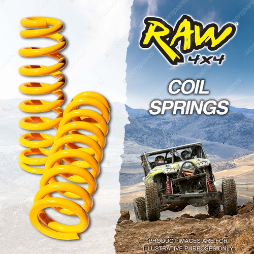 Pair Rear Raw 4x4 40mm Lift MD Coil Spring for LANDROVER DISCOVERY SERIES I II