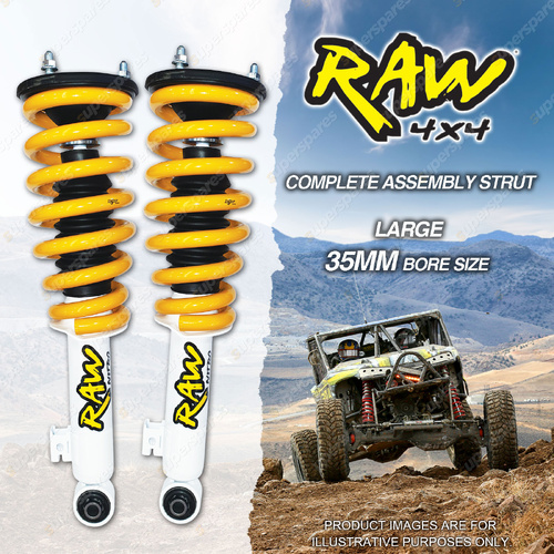 RAW 4X4 40mm Lift Nitro Linear Rate Complete Struts for Mitsubishi Triton MQ MR