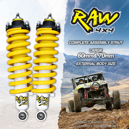 RAW 4X4 40mm Lift Nitro Max Linear Complete Struts for Nissan Navara D40 STX550