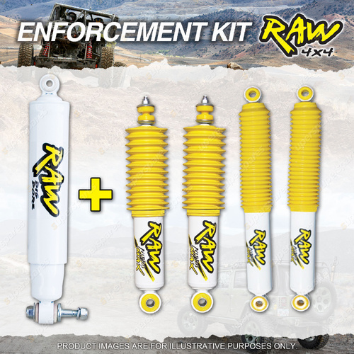 RAW 4x4 Nitro Max Shocks + Steering Damper for Toyota Hilux KZN LN VZN 165 166