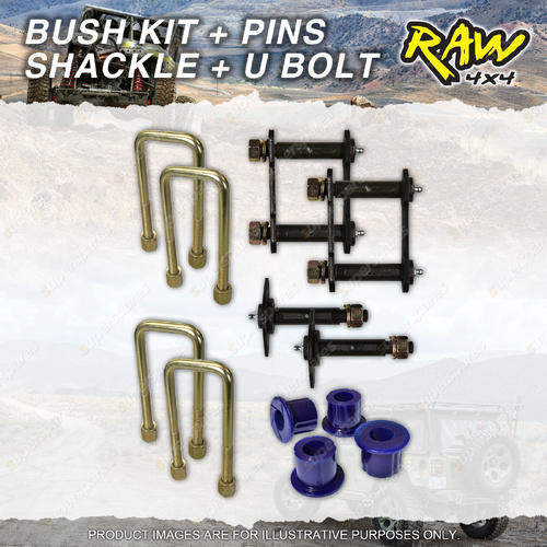 Rear Bush Shackle U-bolt Pin Kit for Toyota Hilux 4 Runner Surf LN YN RN 83-97