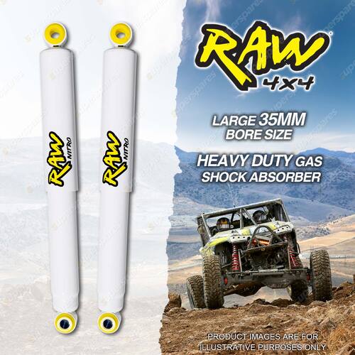 2 x Front 50mm Lift RAW 4x4 Nitro Shock Absorbers for Holden Rodeo RA 03-On
