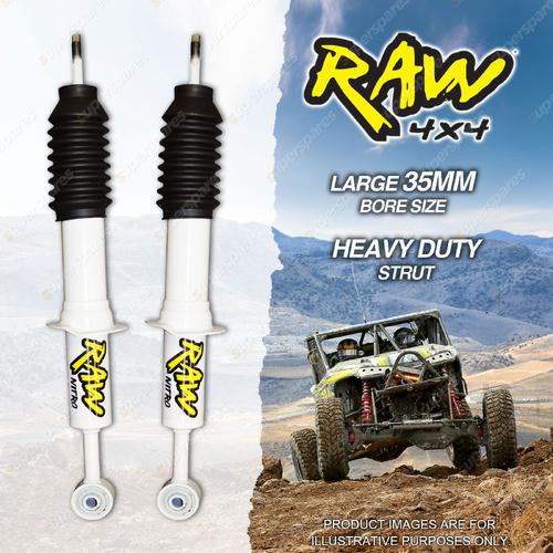 2 x Front 50mm Lift RAW 4x4 Nitro Shock Absorbers for Ford Ranger PX 2011-2018