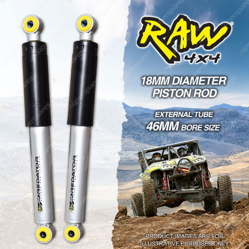Rear 50mm RAW 4x4 Predator Shock Absorbers for Toyota Hilux Revo GUN125R GUN126R