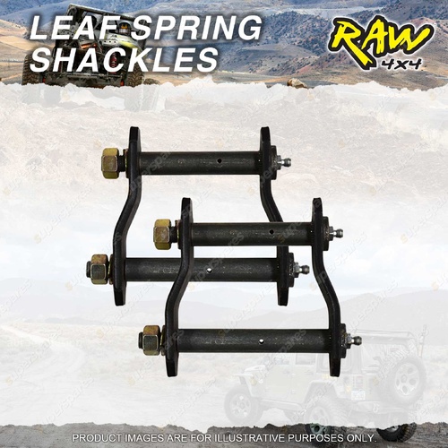Rear RAW 4x4 Leaf Spring Shackle hangers for Mitsubishi Triton MQ MR 15-on