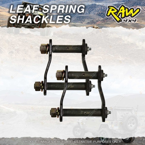 Rear RAW 4x4 Leaf Spring Shackle hangers for Ford Ranger Raider PJ PK 07-On